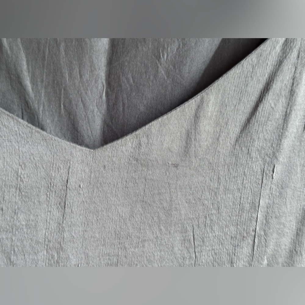 Eileen Fisher 100% silk gray dress size Large - Picture 5 of 9
